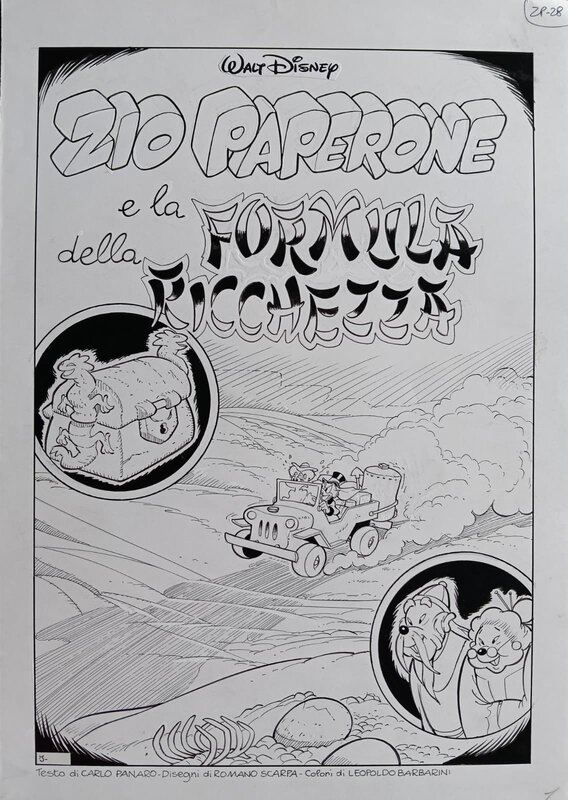 Romano Scarpa, Zio Paperone e la formula della ricchezza - Planche originale