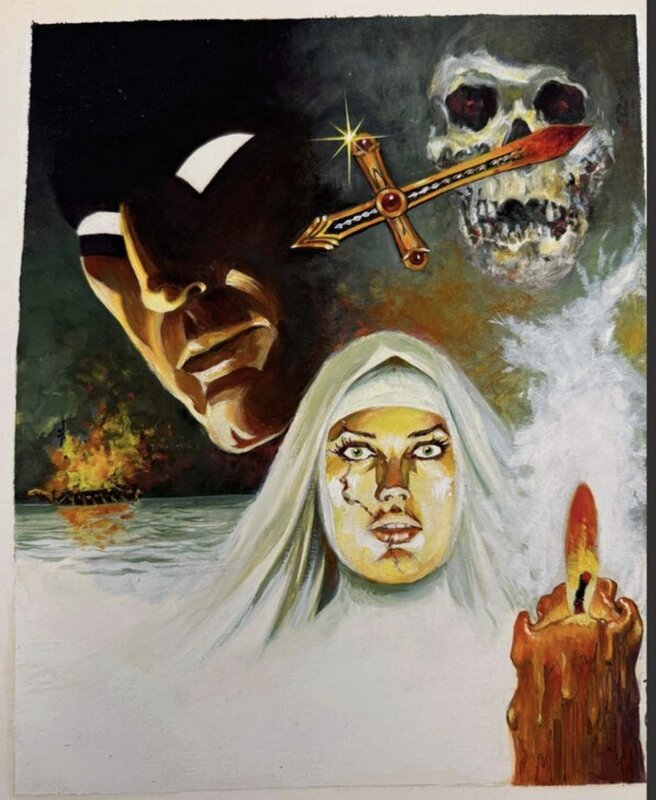 César Spadari, Sins of The Past original oil cover “The Phantom “ - Couverture originale