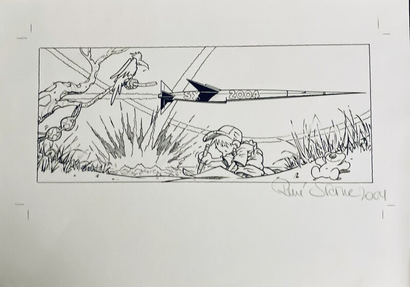 René Sterne, Carte de vœux année 2004 - Planche originale