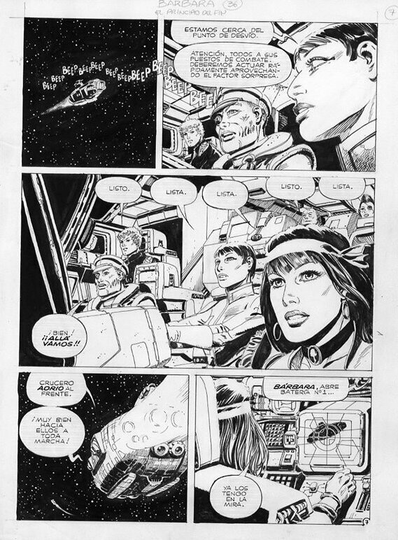 Juan Zanotto, Ricardo Barreiro, Barbara # 36 « El principio del fin » - Planche originale N°07 - Comic Strip