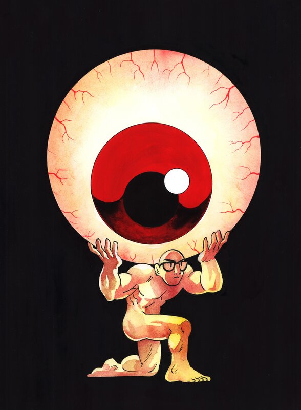 For sale - Alexis Bacci, Possessions - La Conscience - Original Illustration