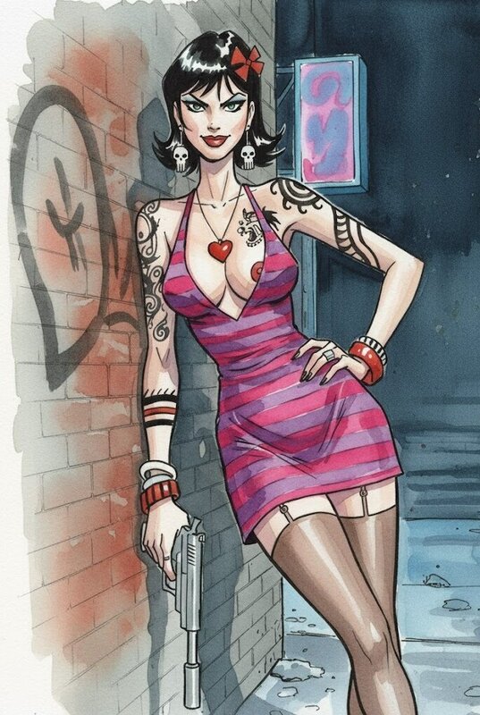 Bad's girl par Giancarlo Caracuzzo - Œuvre originale