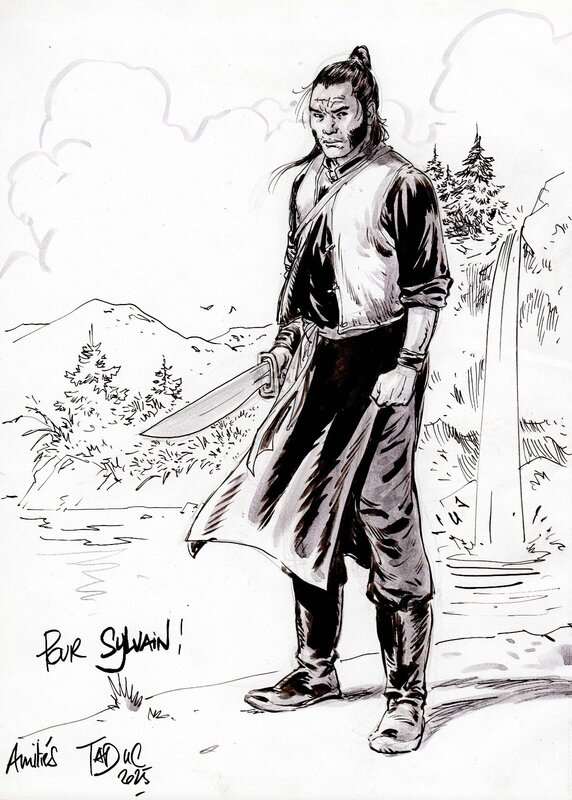 Dédicace Commission - Taduc - Chinaman Tome 1 EO - Sketch
