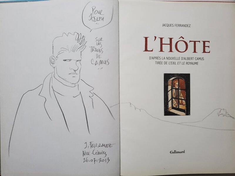 L'HÔTE by Jacques Ferrandez - Sketch