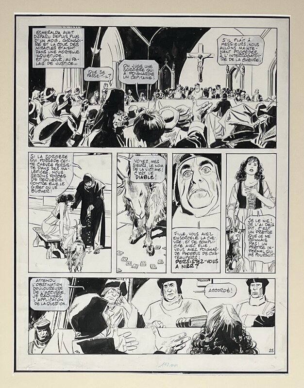 Paul Gillon, Claude Gendrot, Victor Hugo, 1985 - Le procès d'Esmeralda - Comic Strip
