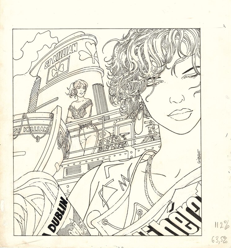 For sale - St Killian by Jean-Pierre Gibrat - Original Illustration