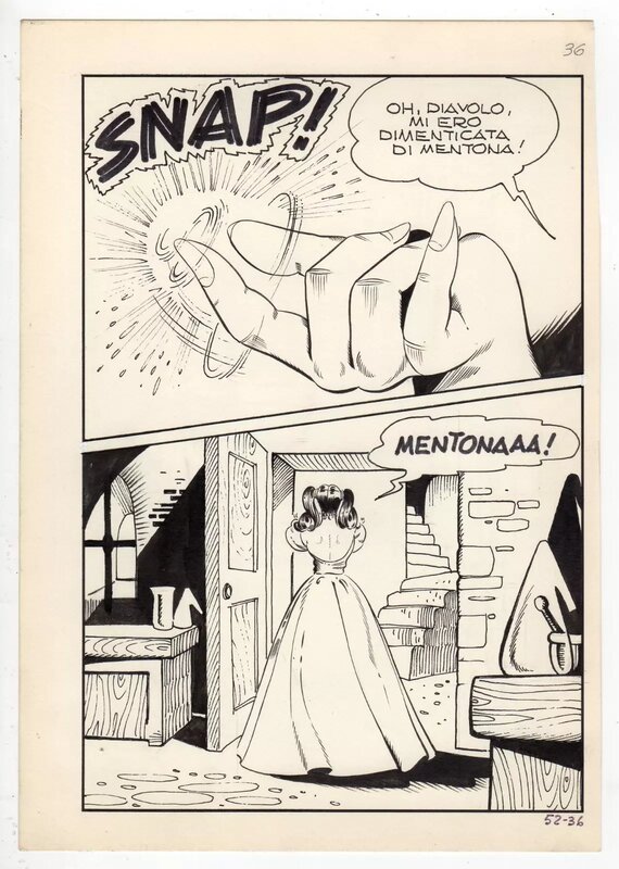 Dino Leonetti, Planche originale Maghella 52 - Comic Strip