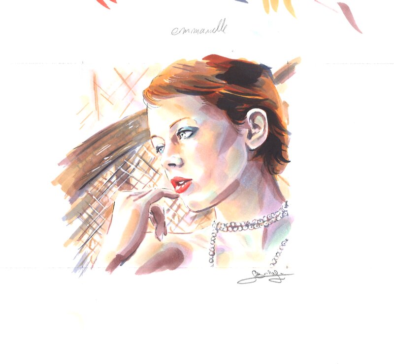For sale - Sylvain Bordesoules. Emmanuelle - Original Illustration