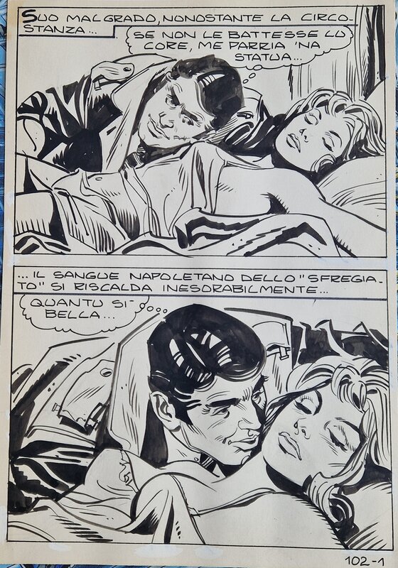 Mario Cubbino, Planche originale Capone n°1 - Comic Strip