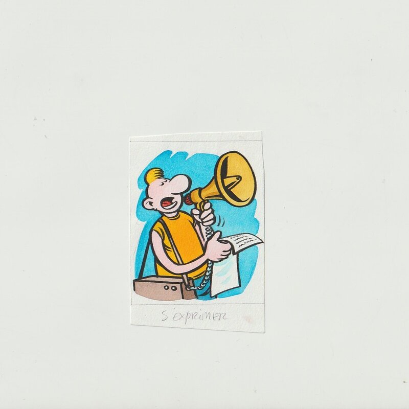 S'exprimer by Frank Margerin - Original Illustration
