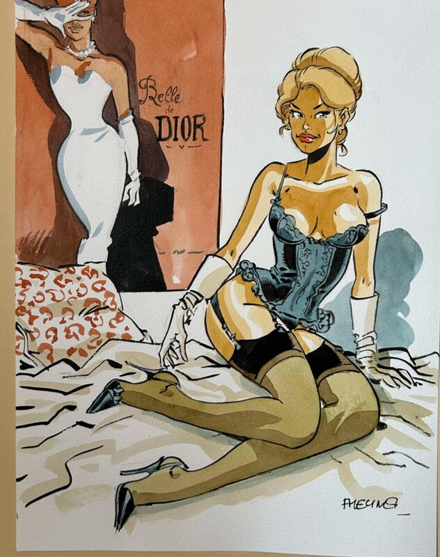 Félix Meynet, Mirabelle pour Christian Dior - Planche originale