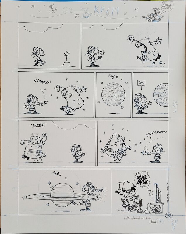 Midam, Adam, Patelin, Kid Paddle  - Tome 18 - Page 43 - Planche originale