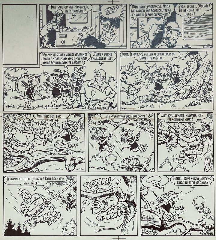 Willy Vandersteen, Jerom - Het Geheim van Brokkelsteen - Comic Strip
