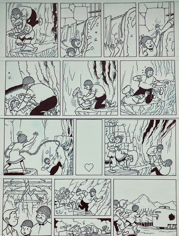 Marc Verhaegen, Willy Vandersteen, De Gevangene Van Prisonov - Planche originale