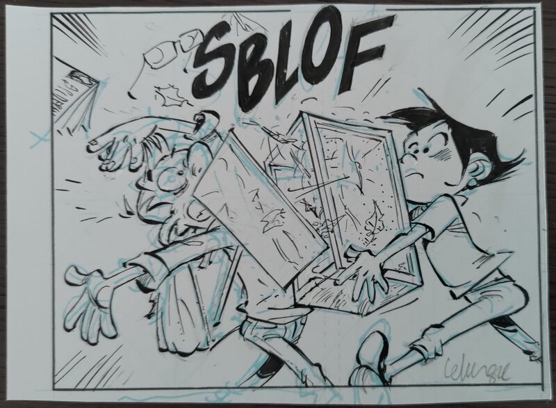 Simon Léturgie, Case originale Les Profs tome 28 - Comic Strip