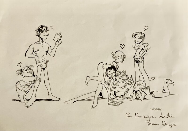 En vente - Illustratio par Simon Léturgie - Planche originale