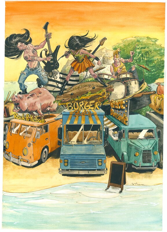 Arnaud Michel, Foodtruck Festival SAint-Pol de Léon 2026 - Illustration originale