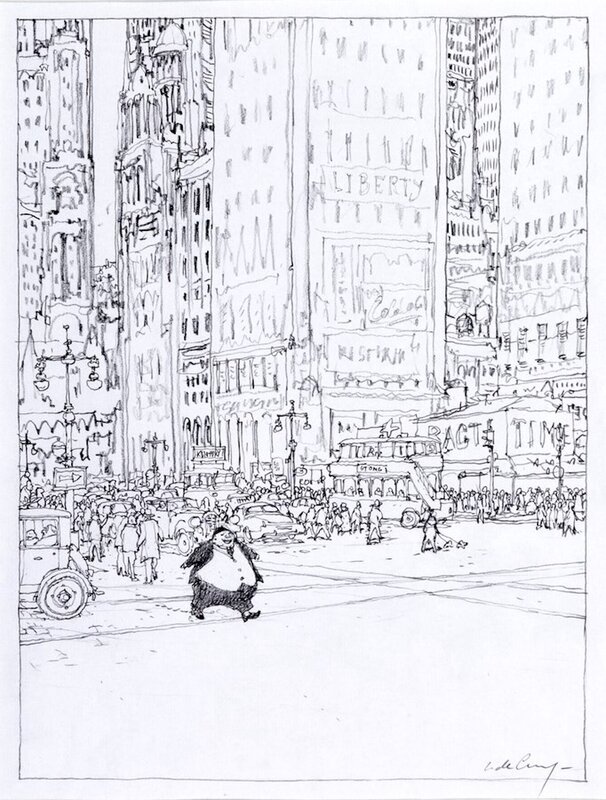 En vente - Nicolas De Crécy, PROJET DE COUVERTURE POUR L'INTÉGRALE DE SUPER MONSIEUR FRUIT - Œuvre originale