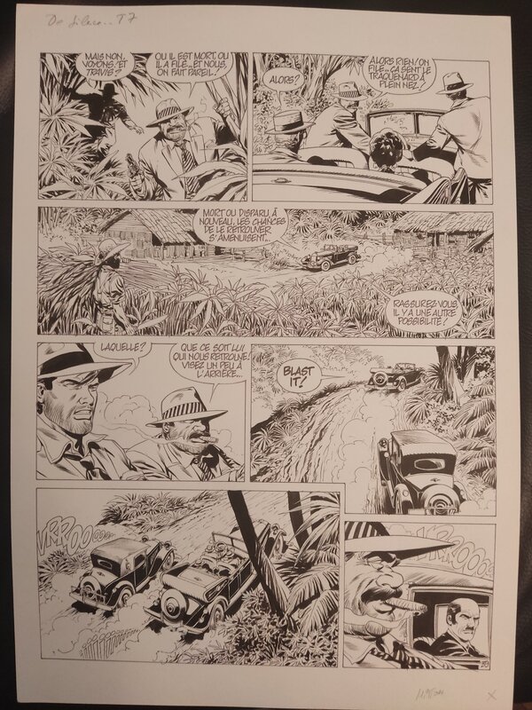 En vente - Jean-Yves Mitton, De SILENCE ET DE SANG T7 - Planche originale