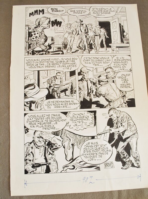 En vente - Planche originale d'antonio Parras - Planche originale