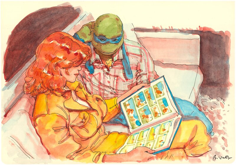 For sale - Lecture coquine by Bastien Vivès - Original Illustration