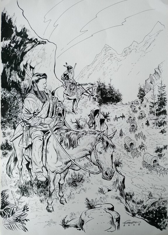 Chief Joseph by Gabriel Andrade - Original Illustration
