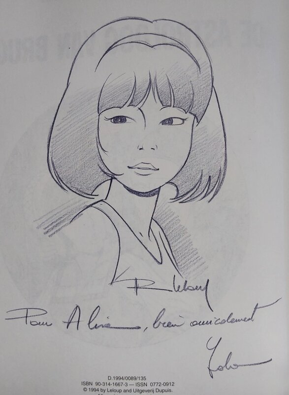 Roger Leloup, Yoko Tsuno : De Astroloog van Brugge - Dédicace
