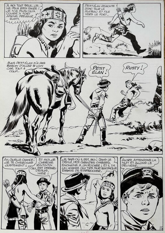 Rintintin & Rusty par Carlo Marcello - Planche originale