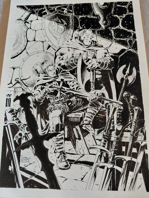 For sale - Dragonero by Giuseppe De Luca - Original Illustration