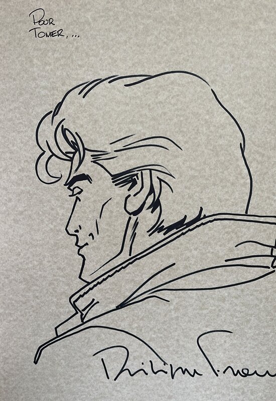 Philippe FRANCQ - Dédicace à Tomer Sisley - TT & Test imprimerie Mer Noire - Sketch