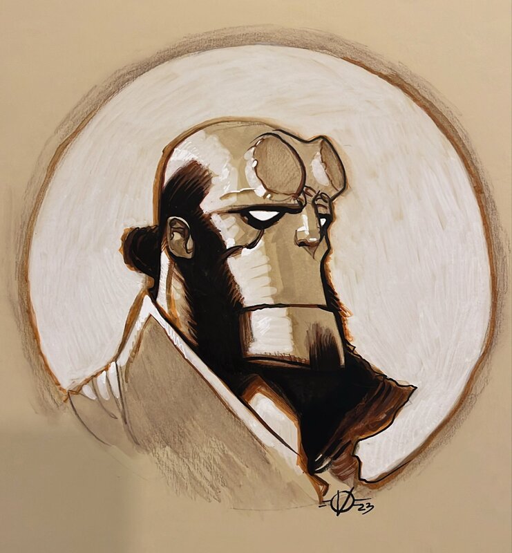 Olivier Vatine, Mike Mignola, Vatine - Hellboy - Black & White - Sketch