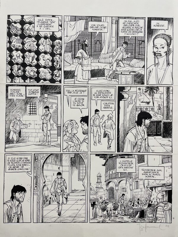 En vente - Le Marquis d’Anaon par Matthieu Bonhomme - Planche originale