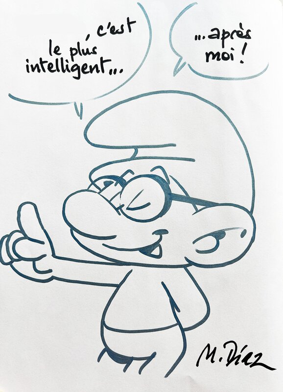 Miguel Díaz Vizoso, Thierry Culliford, Les Schtroumpfs (tome 40) - Dédicace