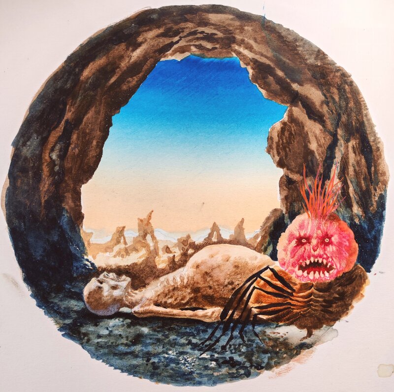 Karel Thole original art cover for Urania 921 