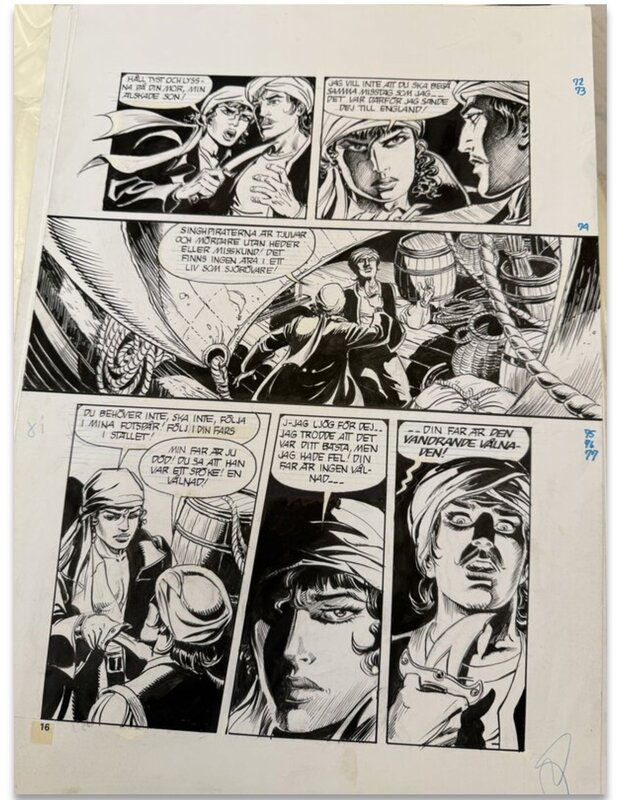 César Spadari, Kate Somnerset and Kit Walker ( The next Phantom) - Planche originale