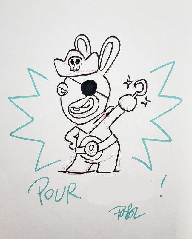 The Lapins crétins par Romain Pujol, Thitaume - Dédicace