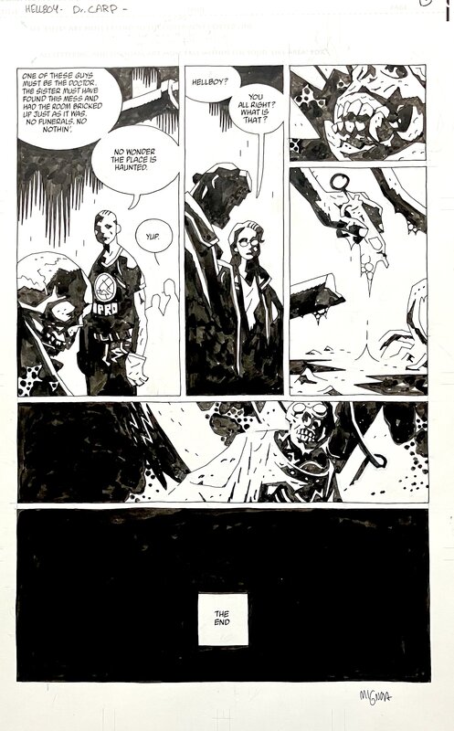 En vente - Mignola HELLBOY - Planche originale
