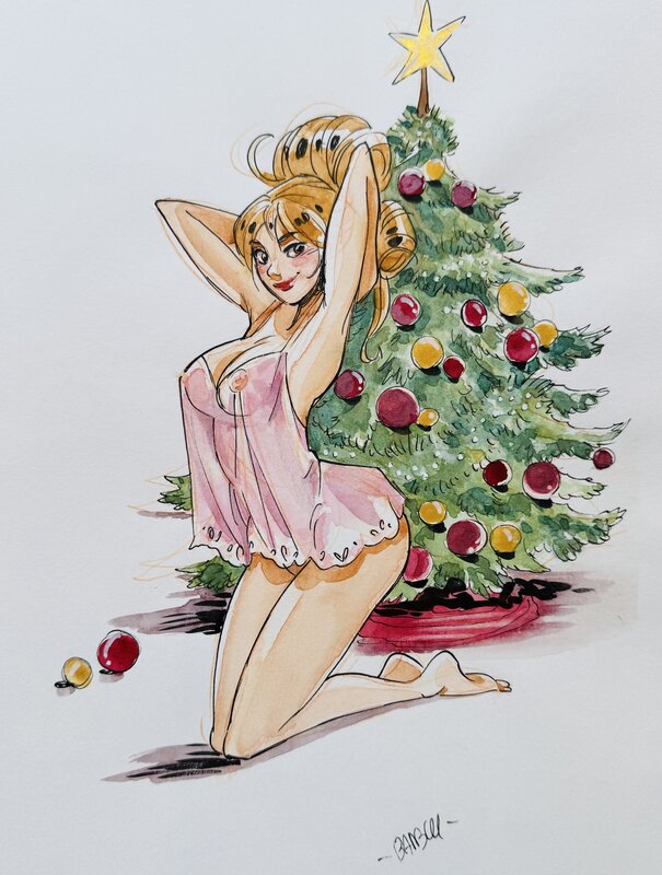 En vente - Fourmille - Noel par Alessandro Barbucci - Illustration originale