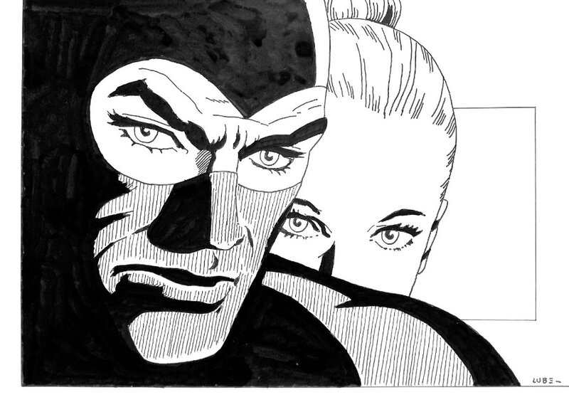 Diabolik & Eva Kant par Luciano Bernasconi - Planche originale