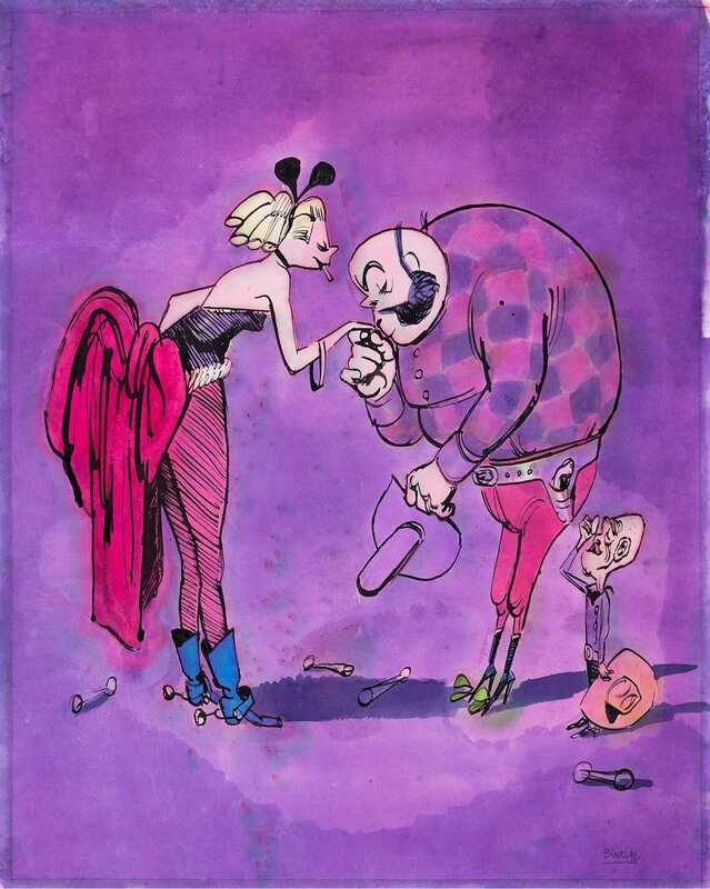 Blutch Variations- Le Grand Duc - Illustration originale