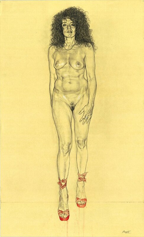 Riccardo Mannelli, Don’t let it be - Raffaella - Illustration originale