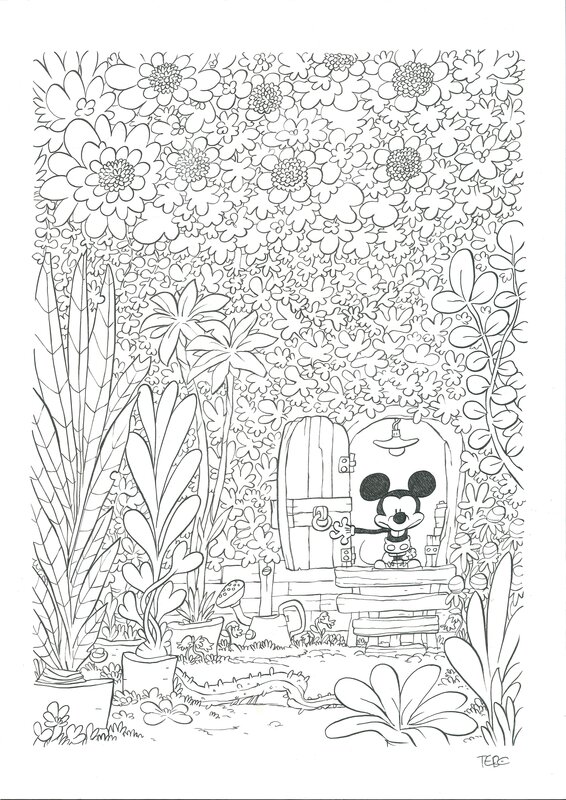 Tébo, Mickey et Cie (Tome 3) - La Jeunesse de Mickey - Page de Titre p34 - Planche originale