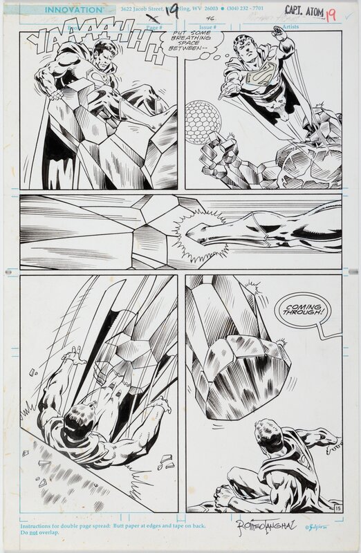 Mike Gustovich, Romeo Thangal, Captain Atom #46 page 15 - Original Illustration