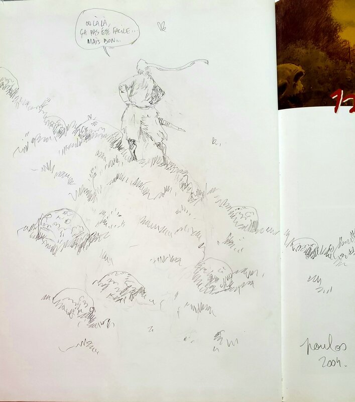 Poulos, LA CHUTE   T1 LES PRISONS DE CHAIR - Dédicace