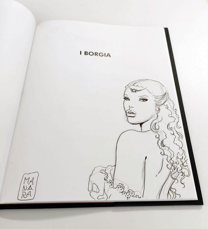 Lucrezia Borgia par Milo Manara - Dédicace