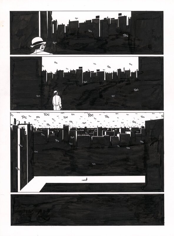 En vente - Mémoire morte par Marc-Antoine Mathieu - Planche originale