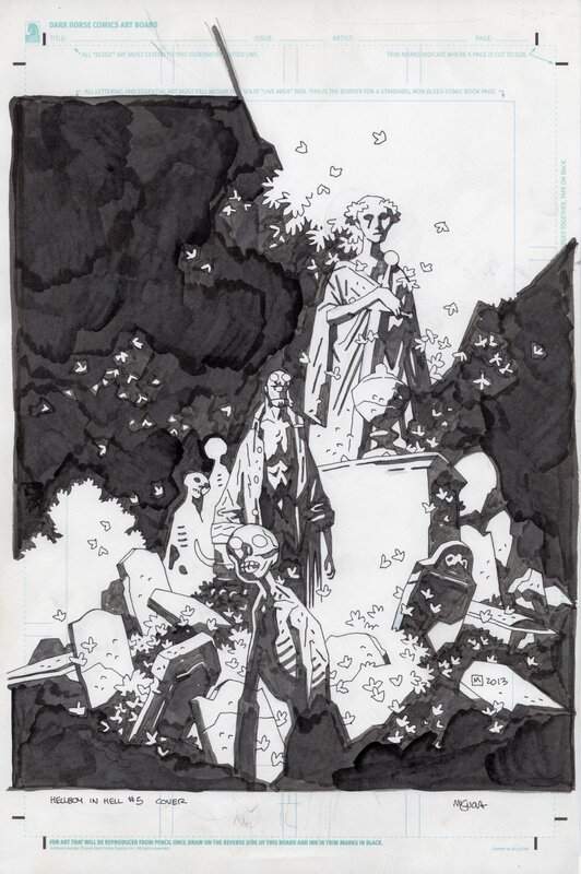 Mike Mignola, Hellboy in Hell #5 Cover - Original Cover