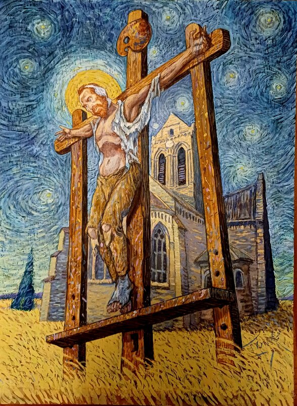 Vincent et Van Gogh par Gradimir Smudja - Illustration originale