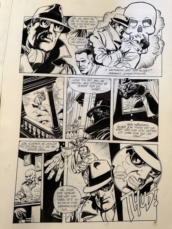 Skull and Window par César Spadari - Planche originale