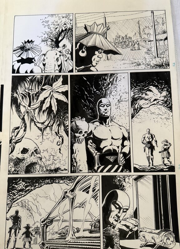 Skull Cave par César Spadari - Planche originale